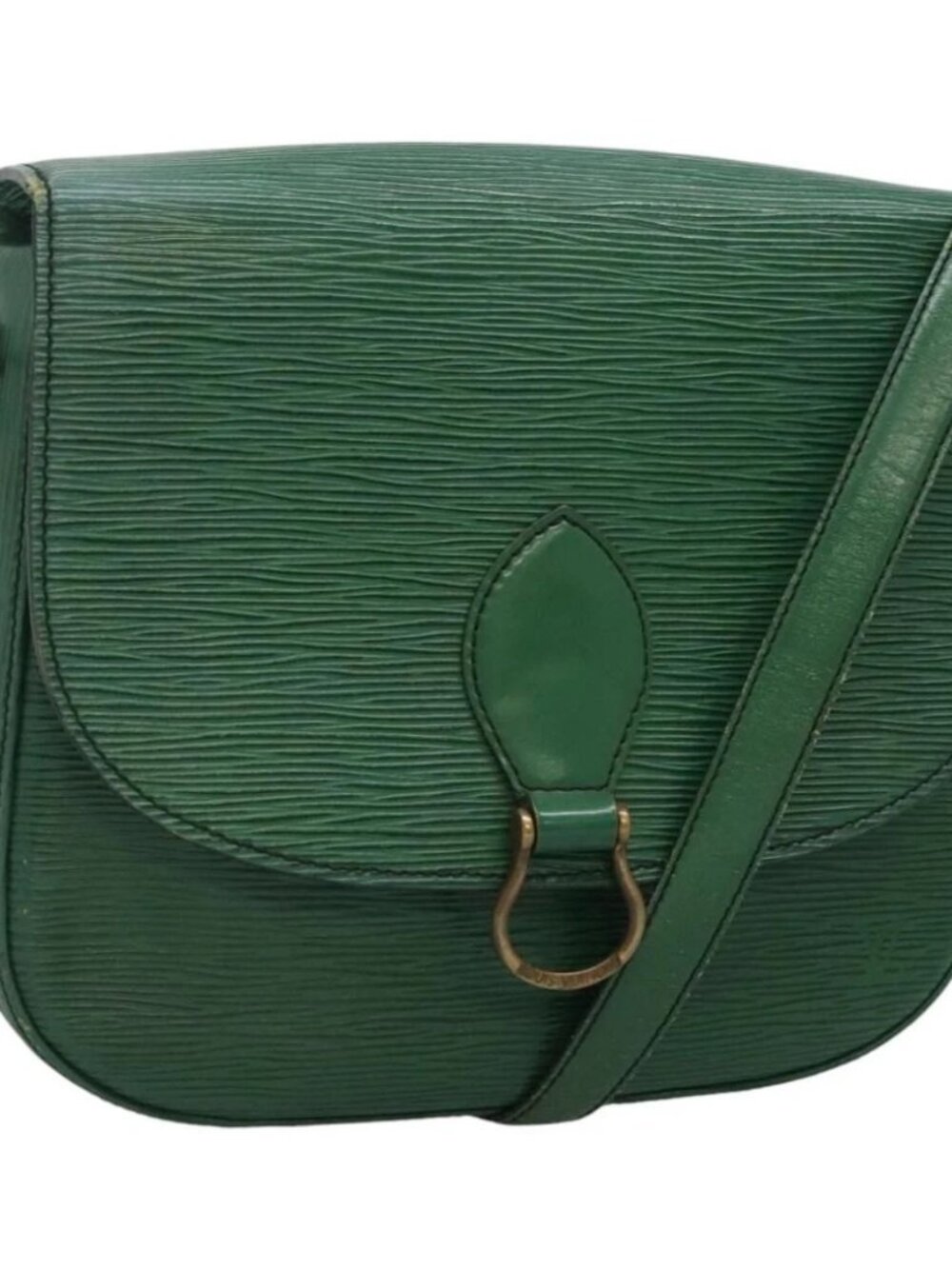LOUIS VUITTON Epi Saint Cloud GM Shoulder Bag Green M52194 LV Auth BA1218